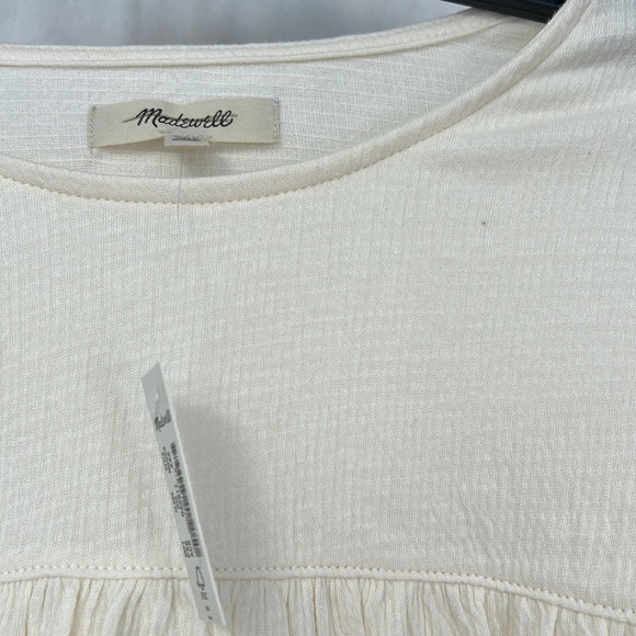 Madewell NG553 Knit Lightspun Ruched Long-Sleeve Top, XXS - Picture 5 of 5